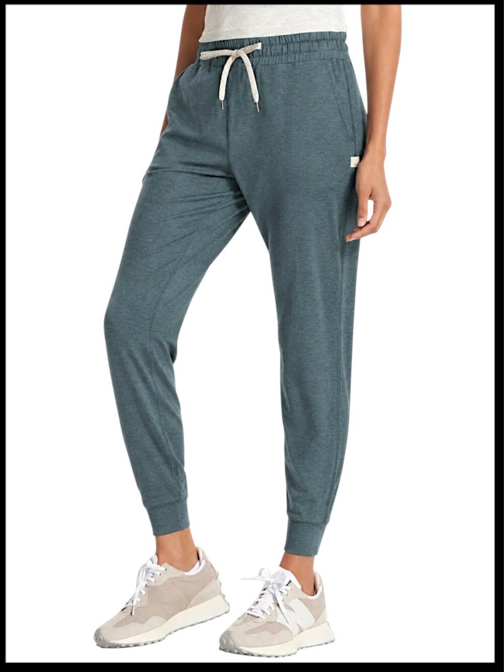 Vuori Performance Joggers Lake Heather Teal Green Blue DreamKnit XS